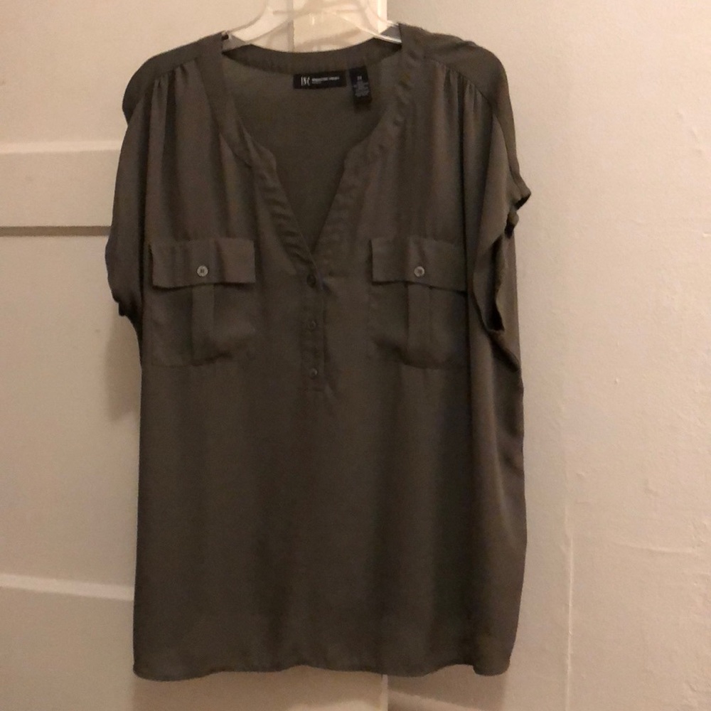 INC Woman green blouse
